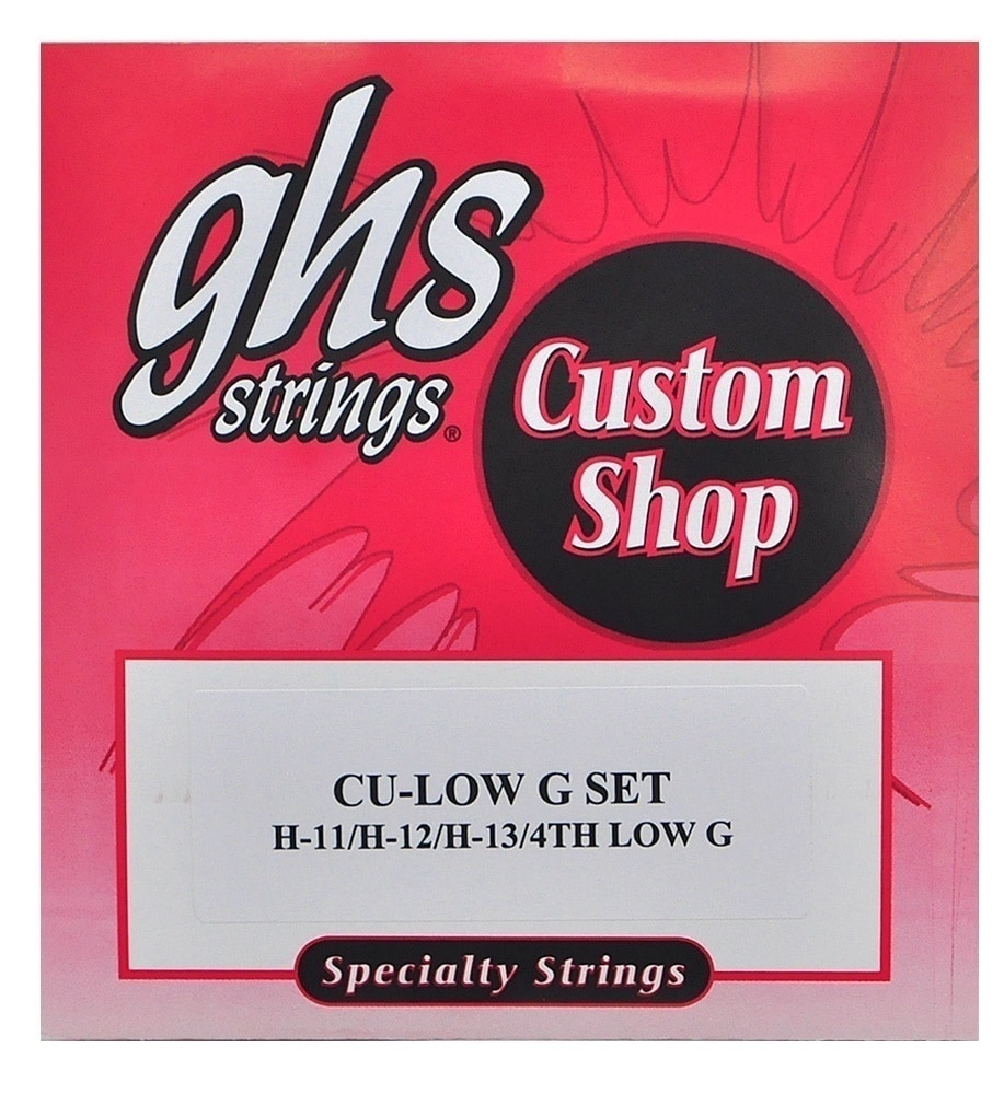 GHS/TU-LOW G BLACK NYLON LOW G - Black Nylon, Silverwound