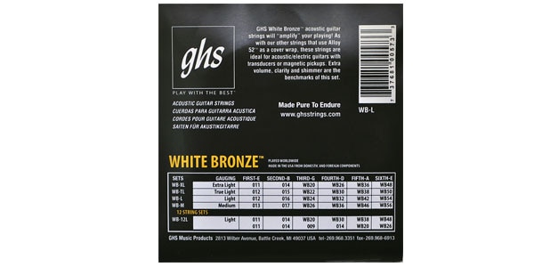 GHS / WB-L WHITE BRONZE - Standard Light 012-054画像2