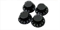 GIBSON Top Hat Knobs Black [PRHK-010]