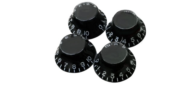 GIBSON/Top Hat Knobs Black [PRHK-010]