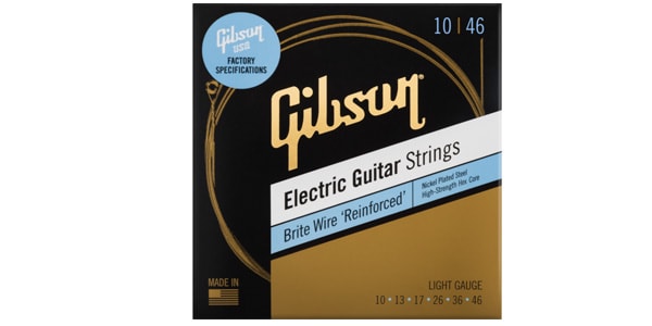 GIBSON/Brite Wire ‘Reinforced’ Electric Guitar Strings Light