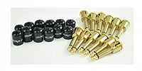 GEORGE L’S 155 PLUG Angled Brass 12pc Pack w/Jackets