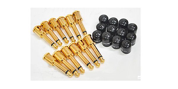 GEORGE L'S/155 PLUG Angled Gold 12pc Pack w/Jackets