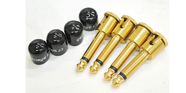 GEORGE L'S/155 PLUG Angled Brass 4pc Pack w/Jackets