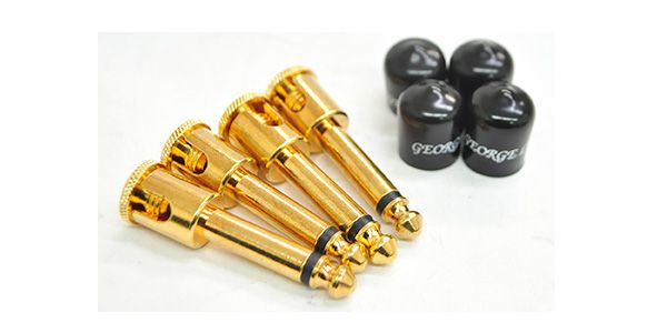 GEORGE L'S/155 PLUG Angled Gold 4pc Pack w/Jackets