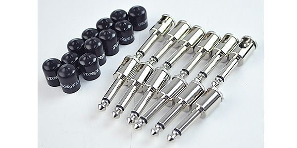 GEORGE L'S/225 PLUG Angled Nickel 12pc Pack w/Jackets