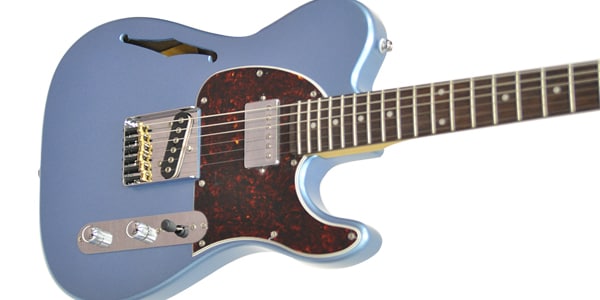 G&L / ASAT Classic Blues Boy Semi-Hollow Rosewood Lake Placid Blue画像2