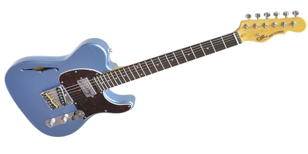 G&L / ASAT Classic Blues Boy Semi-Hollow Rosewood Lake Placid Blue画像3