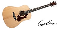GODIN GUITAR / METROPOLIS LTD NATURAL HG EQ W/BAG