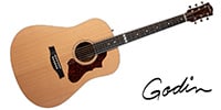 GODIN GUITAR / METROPOLIS NATURAL CEDAR EQ W/BAG