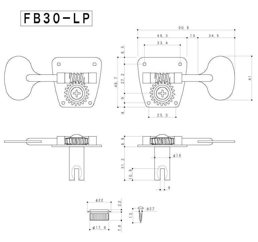 GOTOH/FB30LP-R4 Nickel