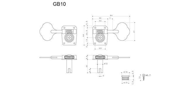 GOTOH/GB10-5/L4+R1 Nickel