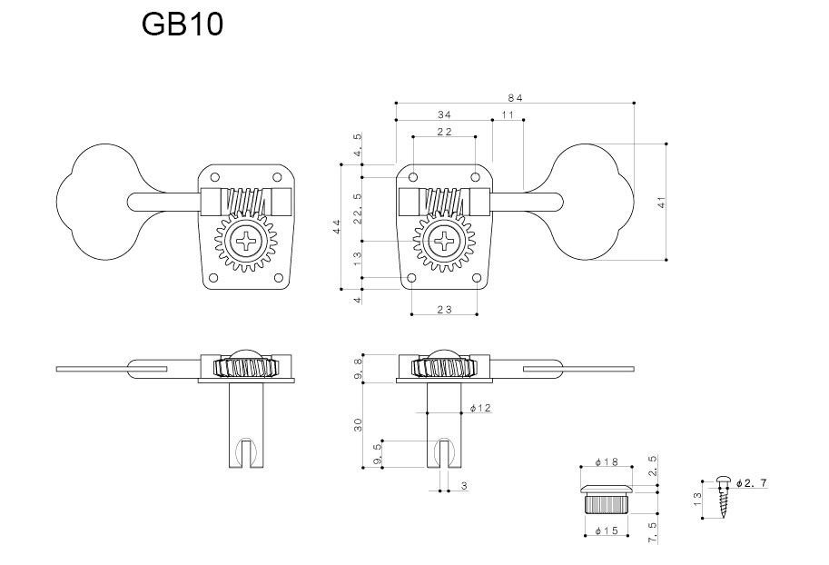 GOTOH/GB10/L2+R2 Gold