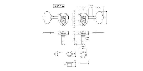 GOTOH / GB11W-5/L4+R1 Black画像4