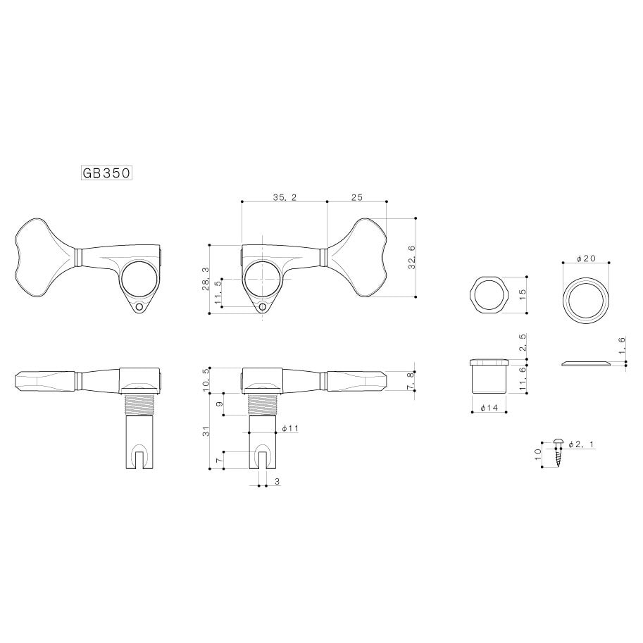 GOTOH/GB350-5/L3+R2 Black