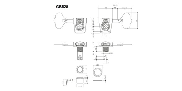 GOTOH ( ゴトー )  / GB528/L2+R2 Nickel画像5