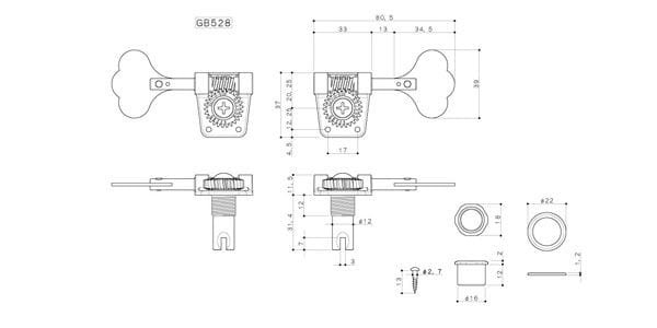 GOTOH / GB528-5/L5 Nickel