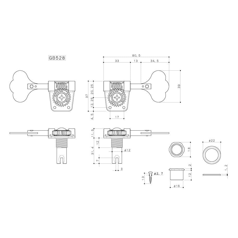 GOTOH/GB528/L4 X-Nickel