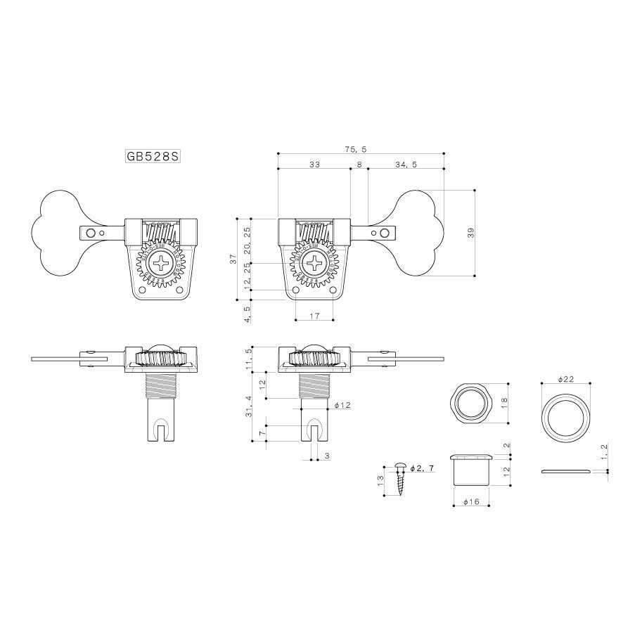 GOTOH/GB528S/L4 Gold