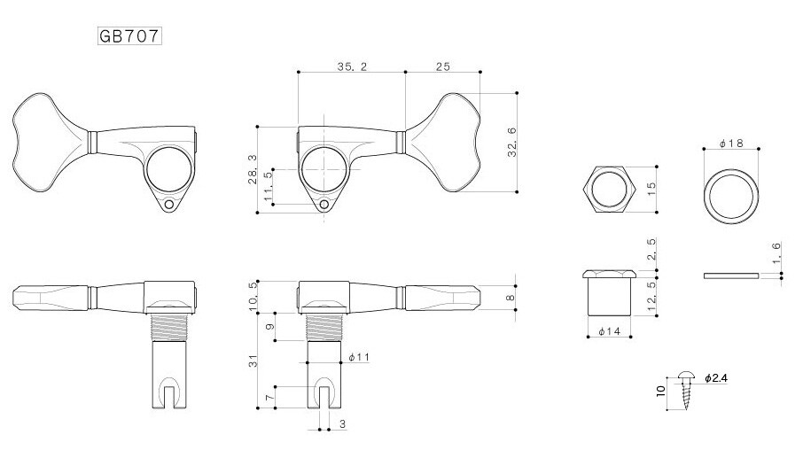 GOTOH/GB707-5/L4+R1 C