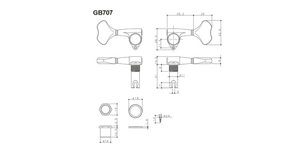 GOTOH / GB707-5/L5 Chrome