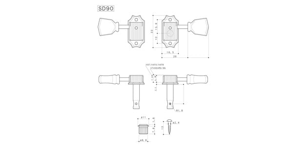GOTOH / SD90-HAP-M5-L3+R3-Nickel