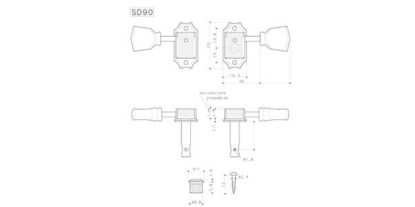 GOTOH/SD90-MG-T-05M-L3R3-Gold