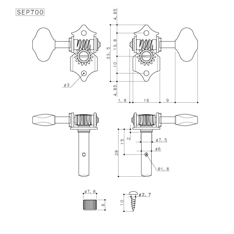 GOTOH/SEP700-06M-L3+R3 X-Nickel