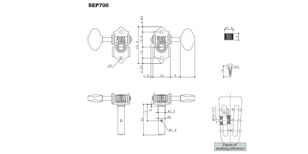 GOTOH ( ゴトー )  / SEP700-M5-L3+R3-Nickel