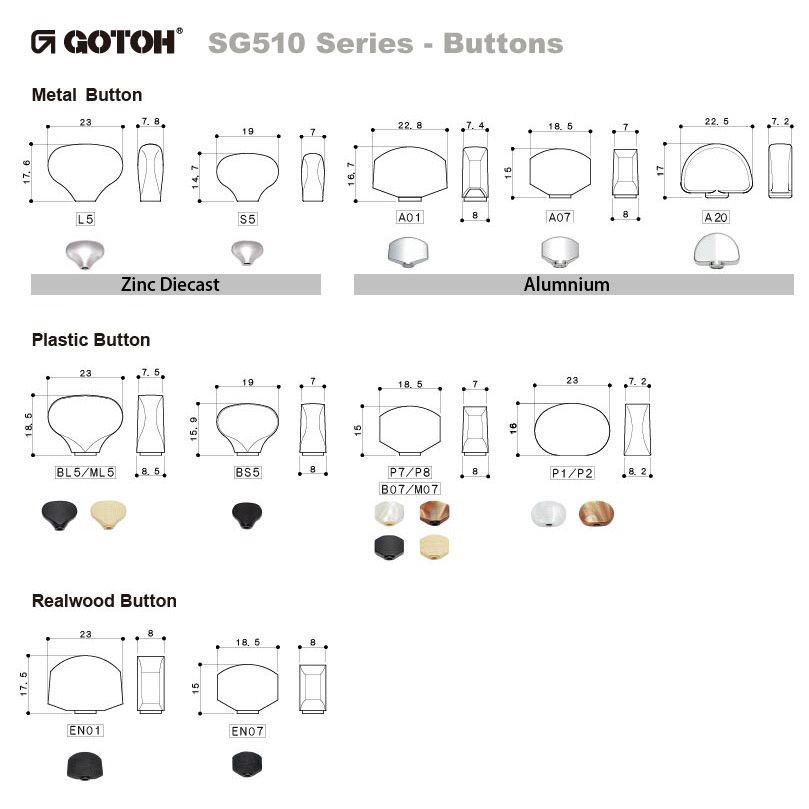 GOTOH/SGS510-HAPM-A20-L3+R3-Cosmo Black