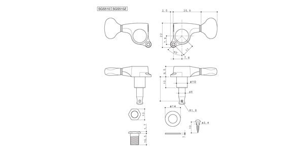 GOTOH ( ゴトー )  / SGS510Z-HAP-S5-L3+R3-Black