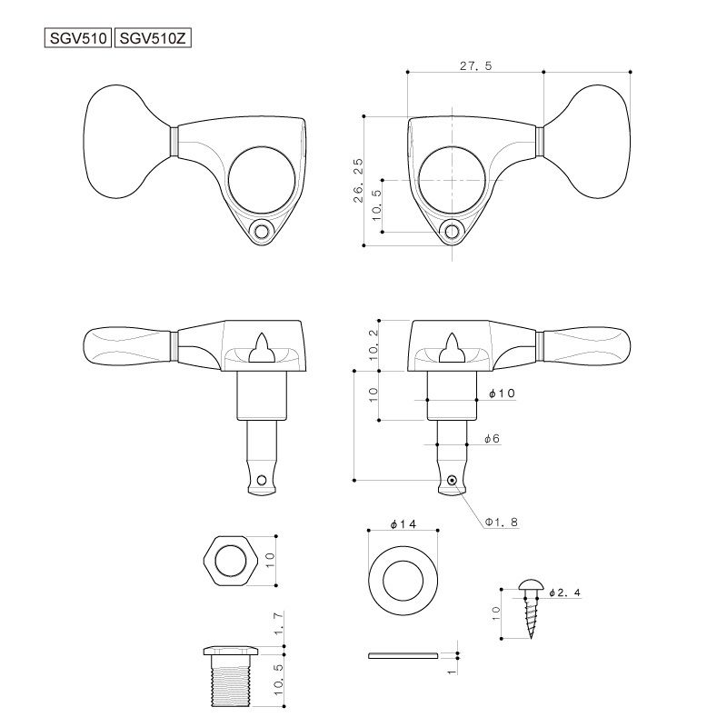 GOTOH/SGV510-MG-T-A20-L3+R3 X-Nickel