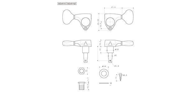 GOTOH ( ゴトー )  / SGV510-A01-L3+R3-Cosmo Black