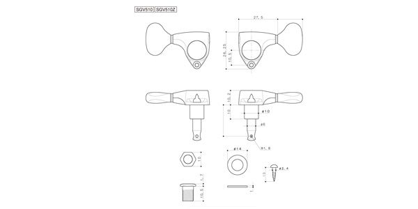 GOTOH ( ゴトー )  / SGV510Z-MG-P2-L3+R3 X-Gold lefty