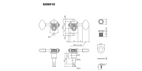 GOTOH ( ゴトー )  / SXN510-M6-L3R3 X-Nickel