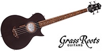 GRASSROOTS G-AC-BASS See Thru Black Satin