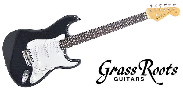 ほぼ新品 エレキギター grass roots BLACK  G-SE-50R