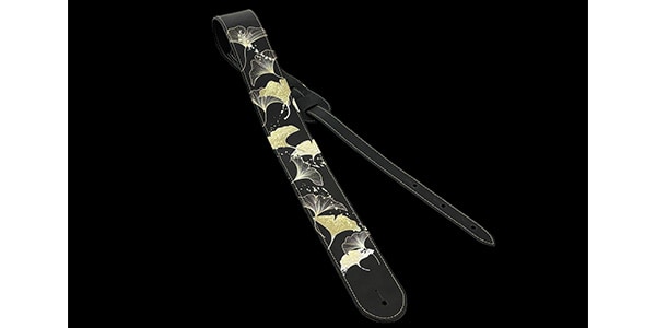 Grande uomo / 和柄レザーストラップ銀杏(穴10mm)