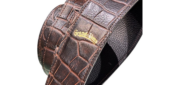 Grande uomo ( グランデ ウオモ )  / G-Premium Crocodile Antique Brown/Black, SlimWide (穴6mm)