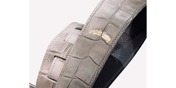 Grande uomo ( グランデ ウオモ )  / G-Premium Crocodile Himalaya/Gray, Slim (穴10mm)