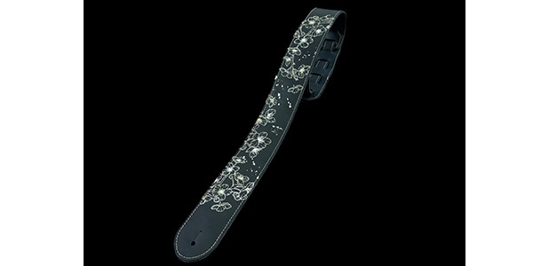 Grande uomo / 和柄レザーストラップ夜桜（穴10mm）