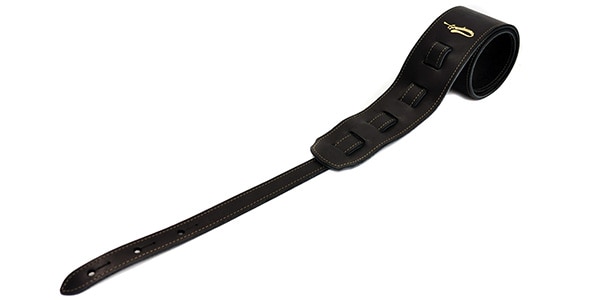 Grande uomo ( グランデ ウオモ )  / ソフトスムースレザー スリムワイド ブラック/ブラック（穴6mm）