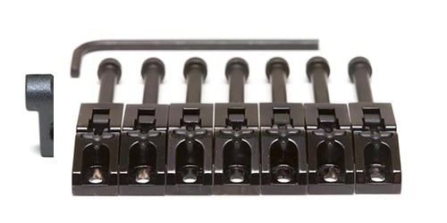 GRAPHTECH ( グラフテック )  / String Saver Floyd Rose Style Saddles Black (7 Pcs)