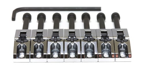 GRAPHTECH ( グラフテック )  / String Saver Floyd Rose Style Saddles Chrome (7 Pcs)