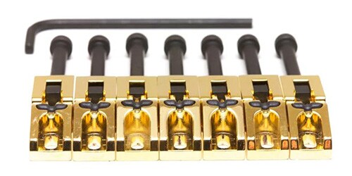 GRAPHTECH ( グラフテック )  / String Saver Floyd Rose Style Saddles Gold (7 Pcs)