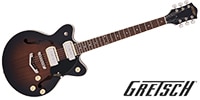 GRETSCH G2655-P90 Streamliner Center Block Jr. Brownstone