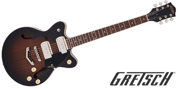 GRETSCH/G2655-P90 Streamliner Center Block Jr. Brownstone