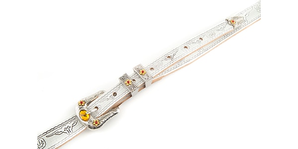 GRETSCH ( グレッチ )  / Vintage Tooled Leather Guitar Strap, White画像3