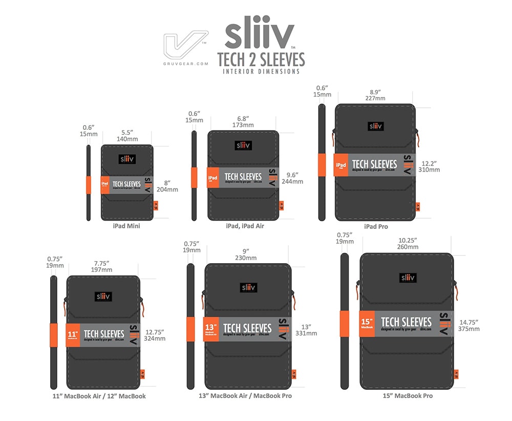 Gruv Gear / Sliiv Tech Sleeve Case for iPad Mini画像2