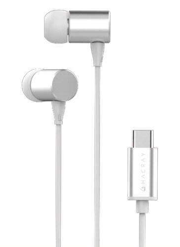 /USB Type-C Stereo Earphone シルバー HR13086